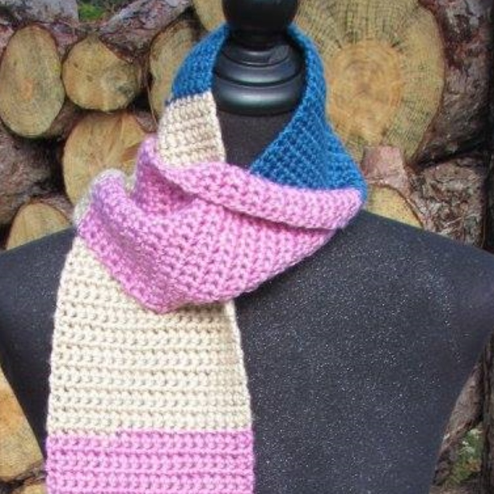 Striped Scarf: Handmade